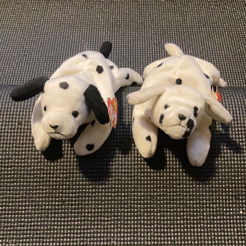 Pair of Vintage Ty Beanie Babies “Dotty” and “Sparky”